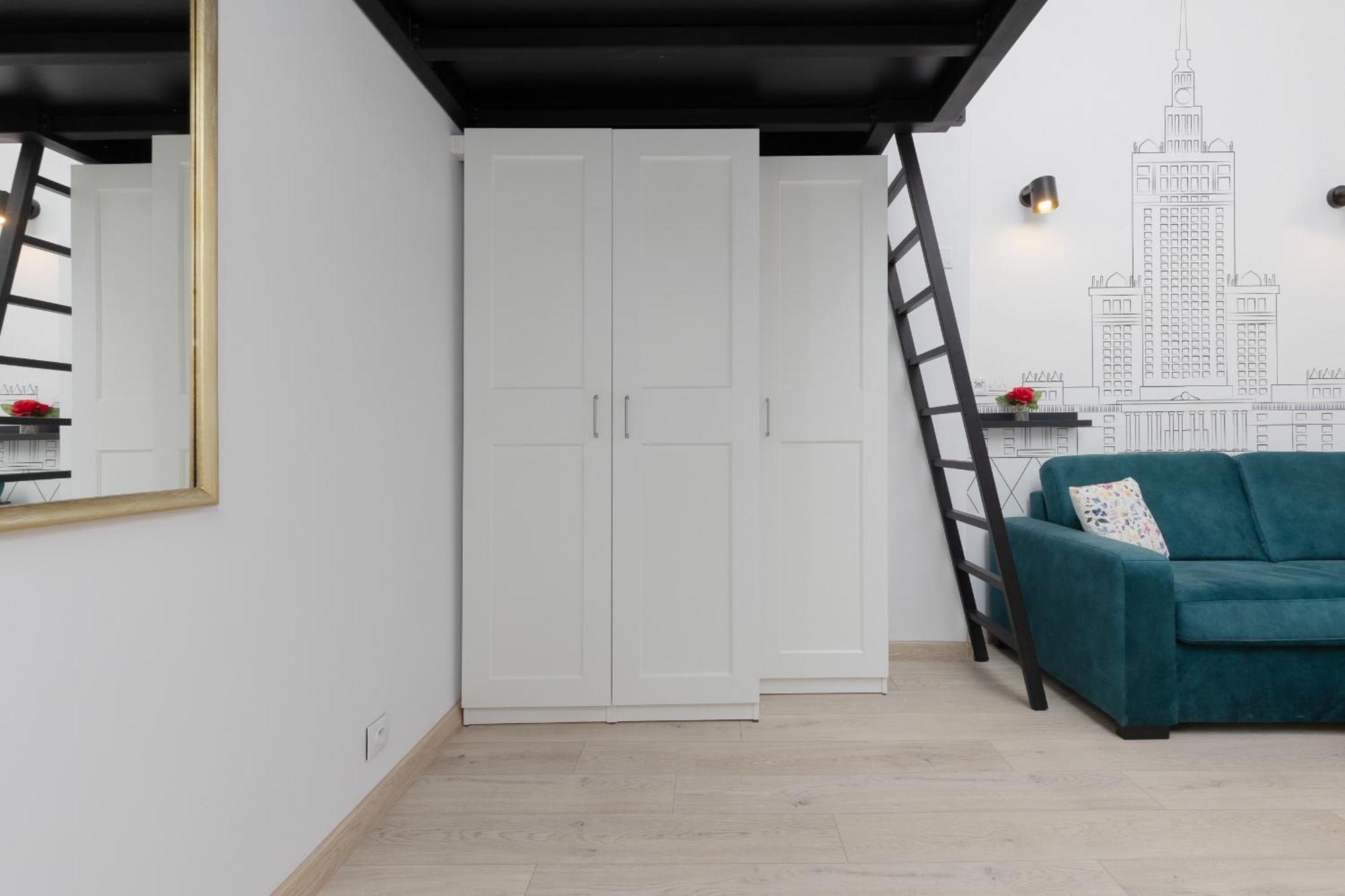 Aleja Wyzwolenia Studio with Mezzanine Warsaw Downtown by Noclegi Renters Eksteriør bilde