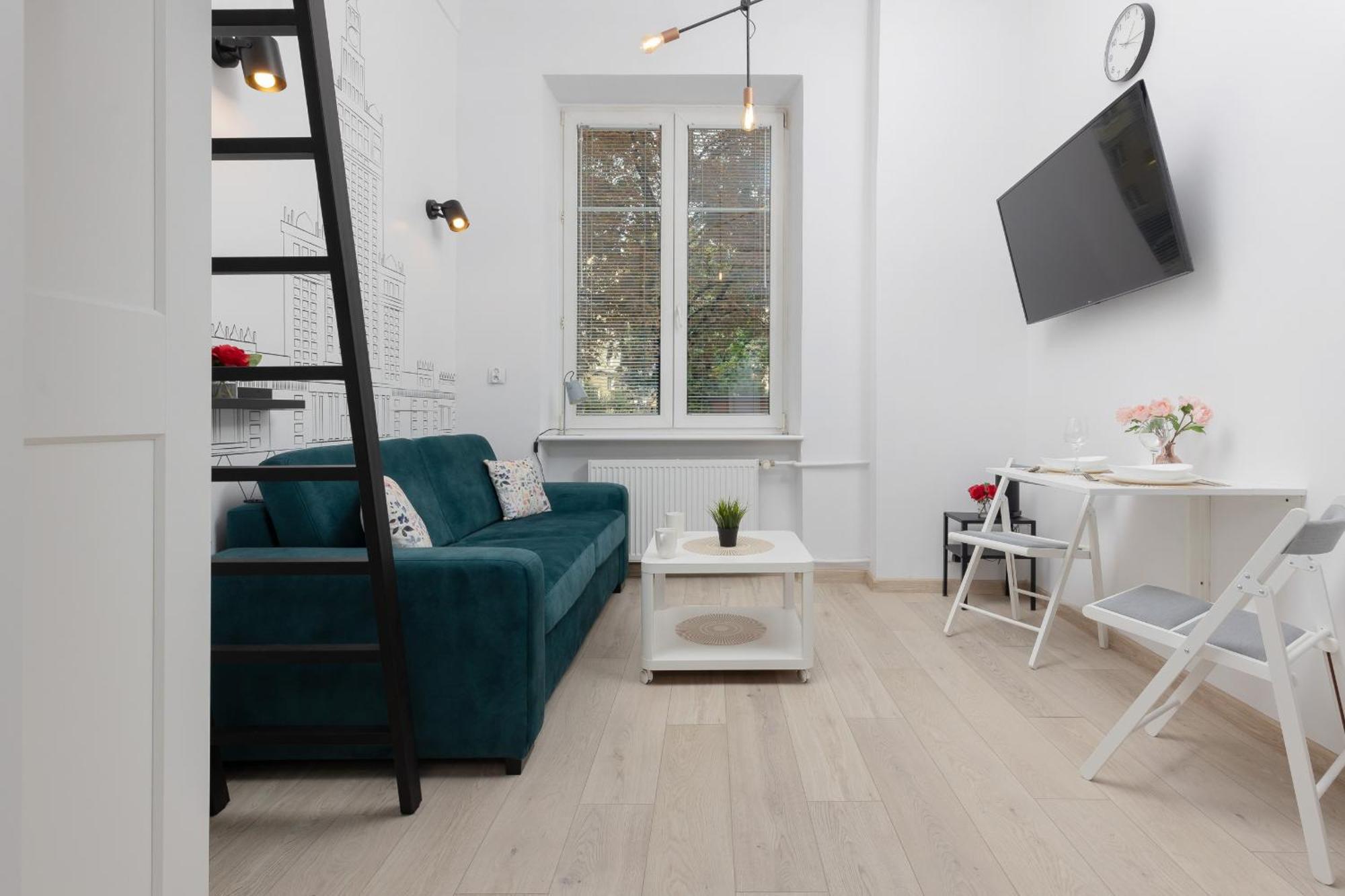 Aleja Wyzwolenia Studio with Mezzanine Warsaw Downtown by Noclegi Renters Eksteriør bilde
